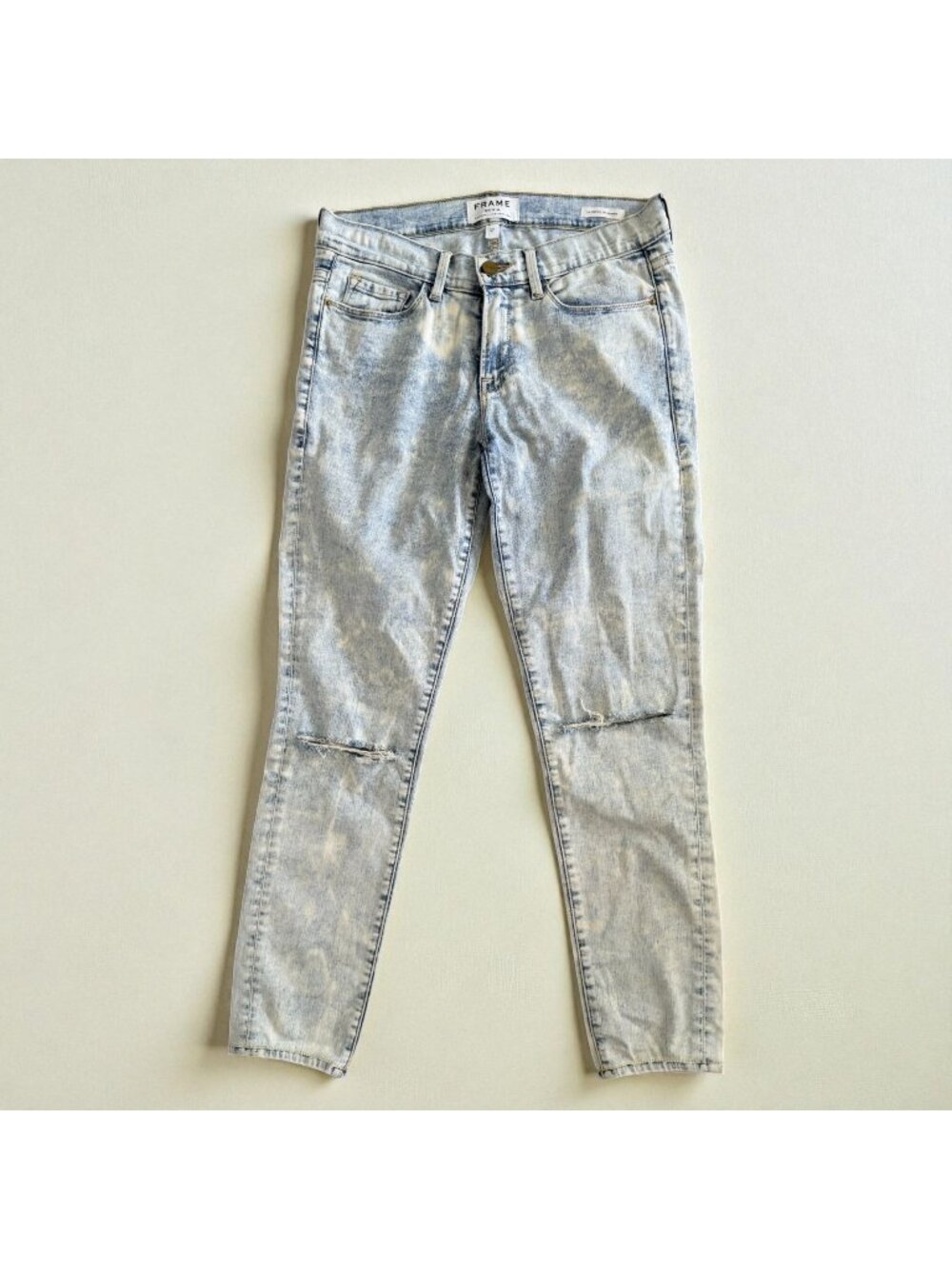 FRAME Women's Light Wash Le Skinny Jeans Size 27